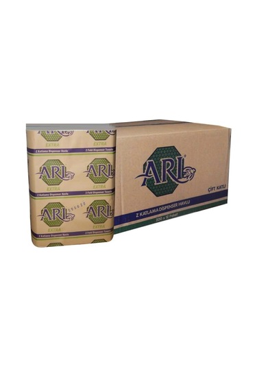 Arı Yuvam Extra Z Katlama Dispenser Havlu 200'lü 24 Paket 20 x 24 CM