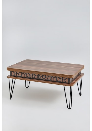 Melek Model Akıllı Sehpa Metal Ayaklı Lüx Model Sehpa