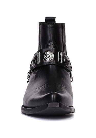 Footcourt Siyah Erkek Kovboy Botu (New York)