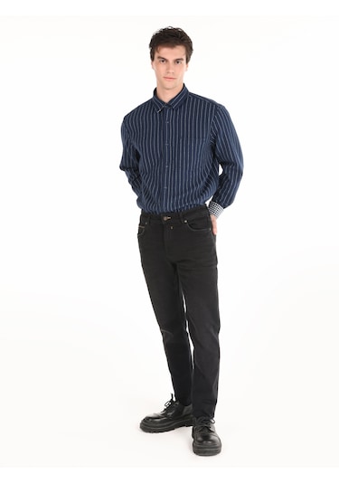 Colins 044 Karl Regular Fit Düşük Bel Düz Paça Denım Erkek Pantolon Cl1066315 DENİM