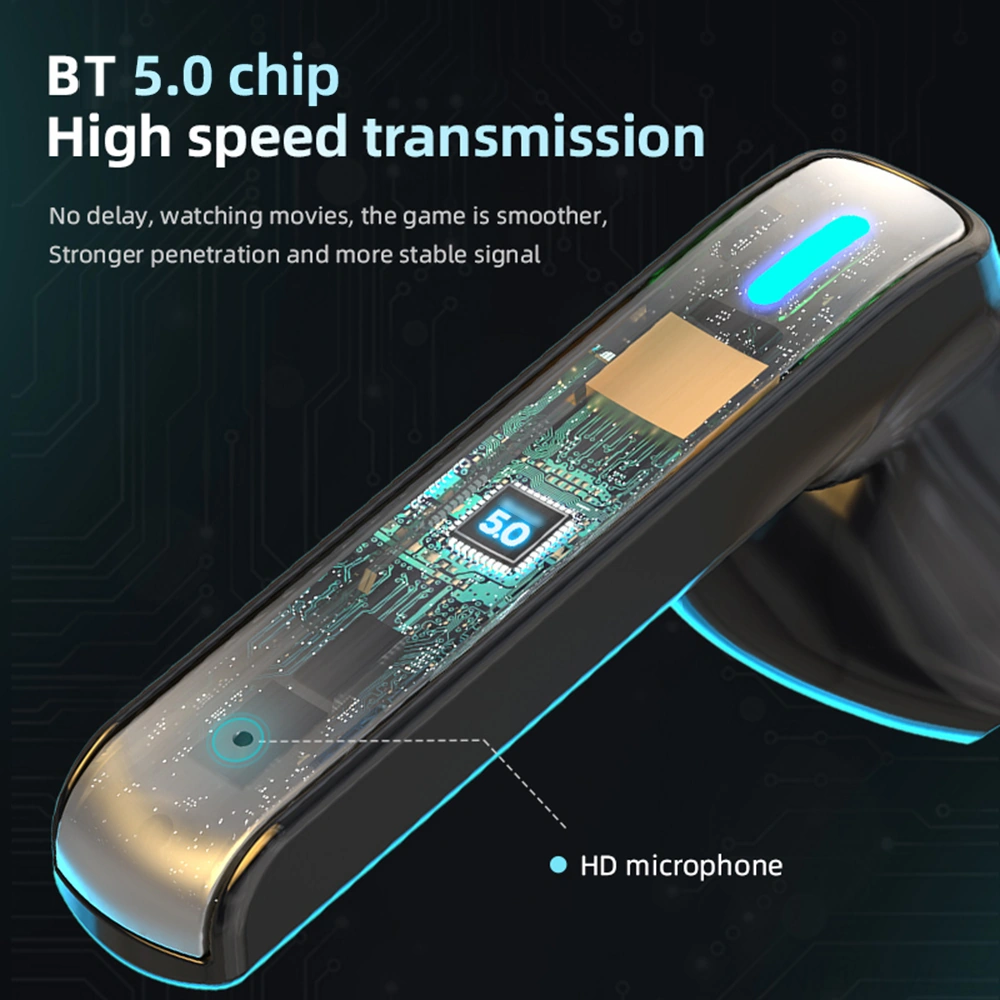 Moveevo Küçük Hafif Bt5.0 Kablosuz Kulaklıklar - Hd Konuşma, Surround Ses, Uzun Pil Ömrü Ve Hıfı Kalitesi Siyah