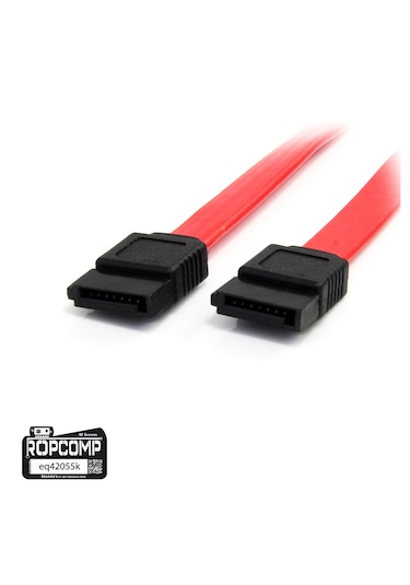 Ropcomp Harddisk Hdd Ssd Dvd Rom Sata 3.0 Veri Kablosu 6.0 Gbps Kırmızı Düz Kırmızı