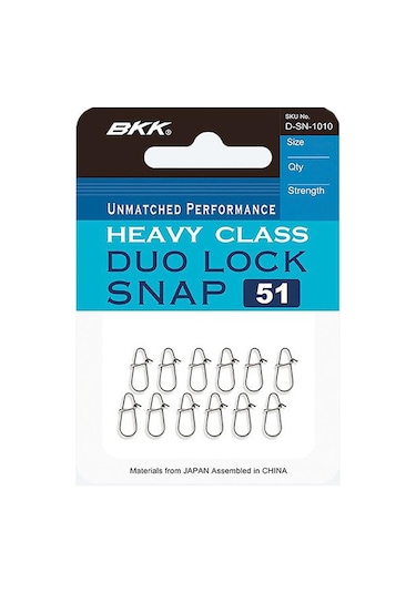 Bkk Duolock Snap-51 Maket Balık Klipsi 3 10 Pcs
