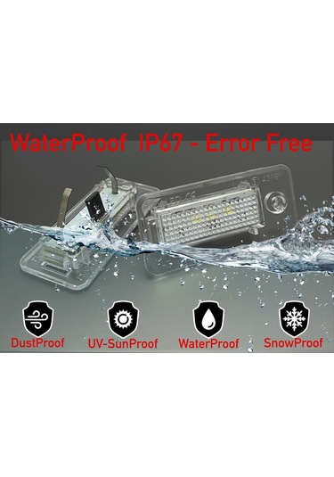 Audı A5 B8 2007-2017 Canbus Led Plaka Aydınlatma Ledi Lambası