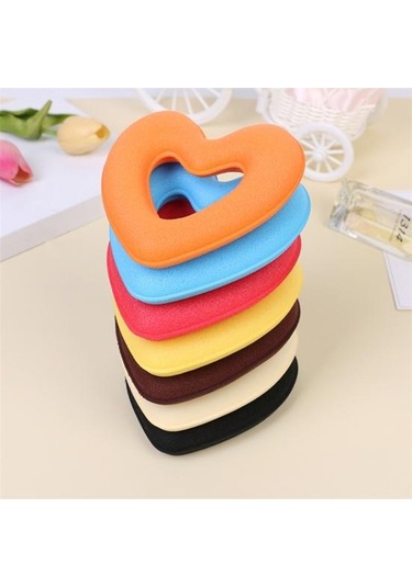 Turuncu Kalp Şekli Sünger Bun Maker Örgü Tutucu Büküm Saç Şekillendirici Aracı