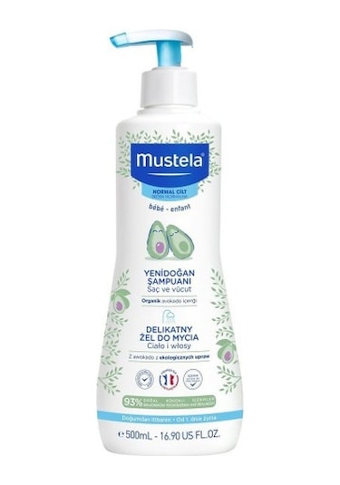 Mustela Gentle Cleansing Gel Yenidoğan Şampuan 500 Ml PKT.MUSTELA.009
