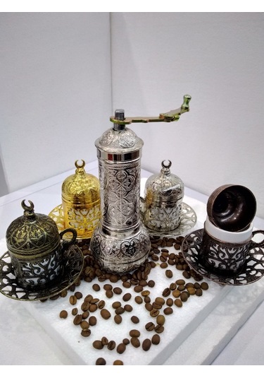 Gümüş Değirmen Osmanlı Motifli Kahve ve Karabiber Öğütücü