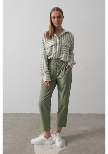 Modasize Pantolon - Haki Haki