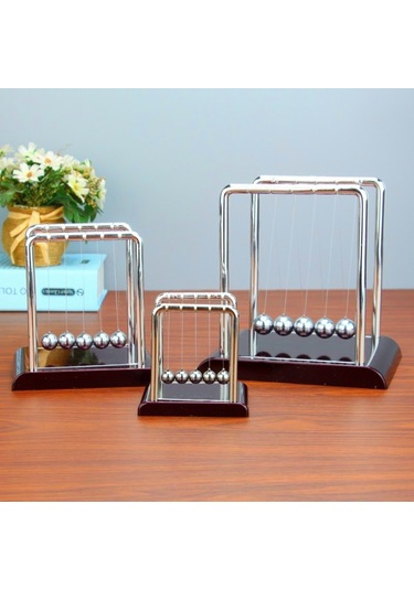 Shineyee Masaüstü Stres Azaltıcı Newton Topları, Metal Sanayi Kıvrımlı Sallayan Dekoratif Alet, Hediyelik Esya, Perakende Ve Toptan Satış