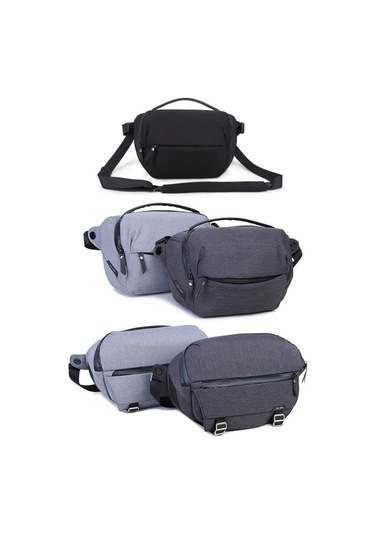Sones Xıujıan Crossbody Su Geçirmez Hafif Slr Fotoğraf Makinesi Çantası, Renk: 10l Koyu Gri