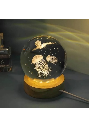 Metabagua De Beers 3d Kristal Işıklar Lamba Parlayan Gezegensel Galaksi Gece Lambası Kristal Küre Gece Işıkları Başucu Lambası Ev Dekoru Noel Hediyesi 7pteg2 Bej