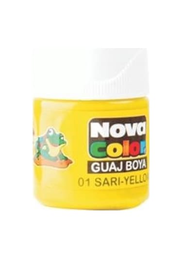 Nova Color Guaj Boya Sarı Şişe - 4 Adet Sarı