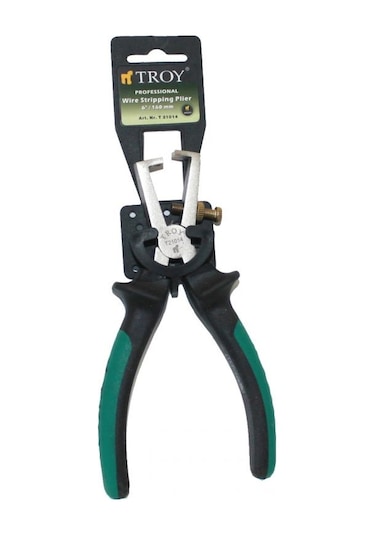 Troy 21014 Ayarlı Kablo Sıyırma Pensesi 160Mm