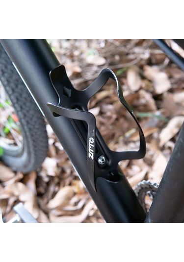 Monyee Alüminyum Bisiklet Su Flasörü - Montajlı Bırakma, Dağ Bisikleti İçin Dayanıklı Su Flasörü Tutucu - Siyah