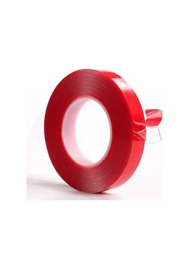 Çift Taraflı Bant 10 MM x 10 M Güçlü Tutuş Su Bazlı