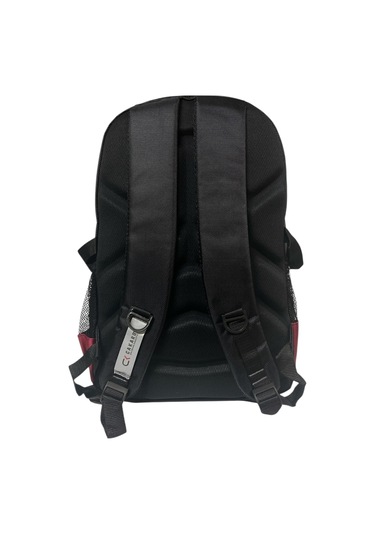 Büyük Su Geçirmeyen Kalın Kumaş Ortopedik Üç Bölmeli Okul Gezi Seyahat Kamp Sırt Çantası 32cmx47cm Kırmızı