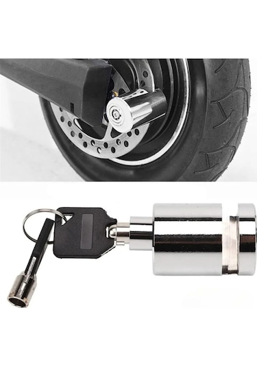 Xindoker Bisiklet, Motosiklet Ve Elektrikli Scooter İçin Dayanıklı Disk Fren Kilidi - 2 Anahtarlı, Kolay Kullanım, Hafif Ve Güvenli