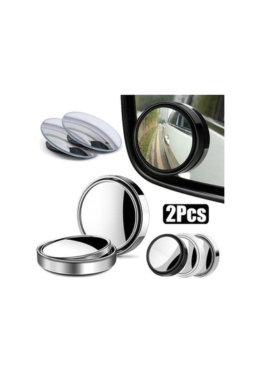 Createtech Yuvarlak Yardımı Vites Sürüş Nokta Küçük Kör Güvenlik Aynası Beyaz Ayna 360 Derece 2 Wt