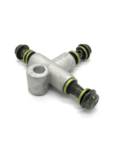 Didadodo Moped Offroad Bikes İçin 3 Yollu 10mm Hidrolik Fren Hortumu Adaptörü Evrensel Altın Altın