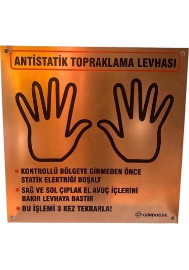 Anti Statik Topraklama Levhası