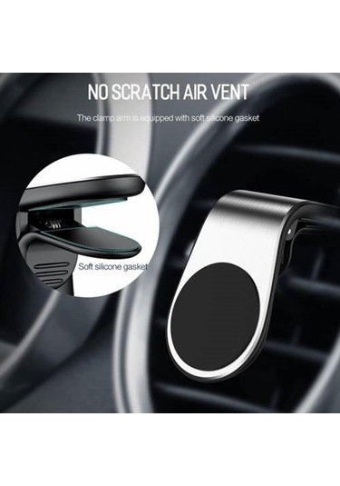 Telefon Tutacağı Araç İçi Kalorifer Destekli Mıknatıslı Telefon Tutacağı / Syte170