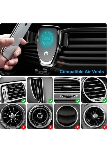 30w Hızlı Kablosuz Şarj Araba İphone Uyumlu 15 14 13 12 11 Pro Xs Max 1