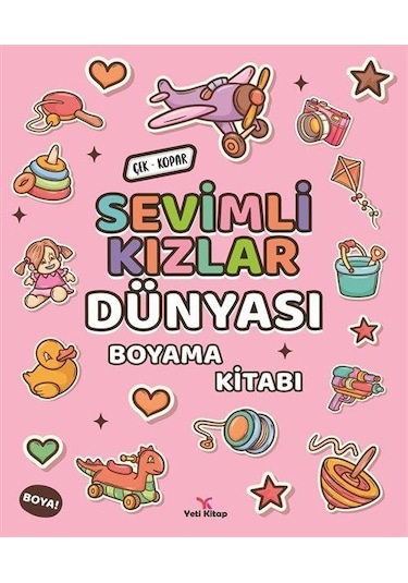Sevimli Kızlar Dünyası Boyama Kitabı