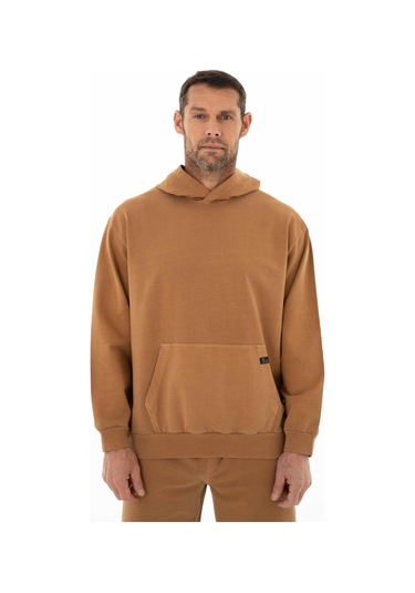AR-MA Arma Erkek Oversize 2 İplik Kanguru Cepli Kapşonlu Sweatshirt 001