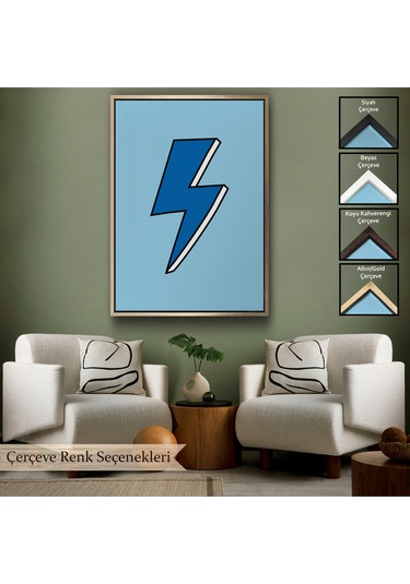 Çerçeveli Elektirik Enerji Simge Tablo-8052