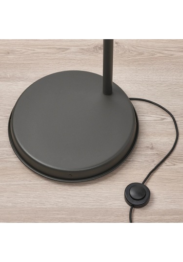 Ikea Koyu Gri Estetik Lambader - Yer Lambası