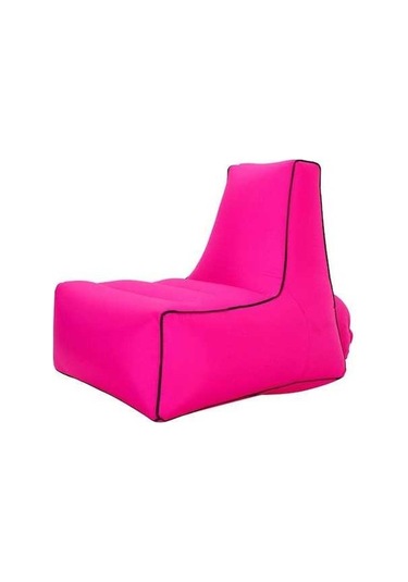 Prestigegoods Şişme Kanepe Bb1082 Hava Yatak Dış Mekan Katlanır 70x65x60cm Kırmızı Gül Kırmızı