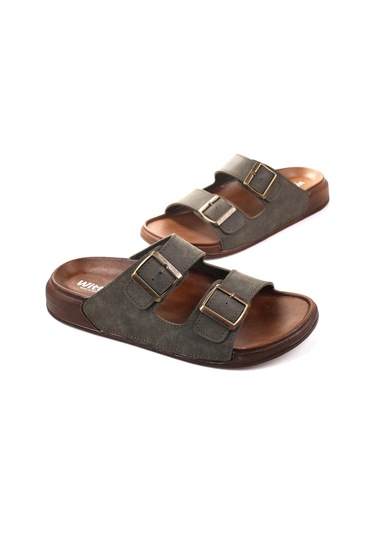 Papuç Sepeti 54201 Anatomik Rahat Taban Erkek Günlük Terlik Vizon