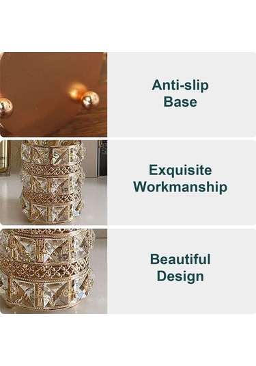 Novahub Boncuksuz Metal Makyaj Fırça & Kalem Tutucu, Gümüş Saklama Kabı, Şık Ve Pratik Gümüş