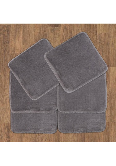 My Evilla Sandalye Minderi 6'Lı 40X40 Açık Gri