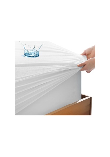 Evony Tek Kişilik 90x200+30 Cm Micro Fitted Alez Sıvı Geçirmez Beyaz