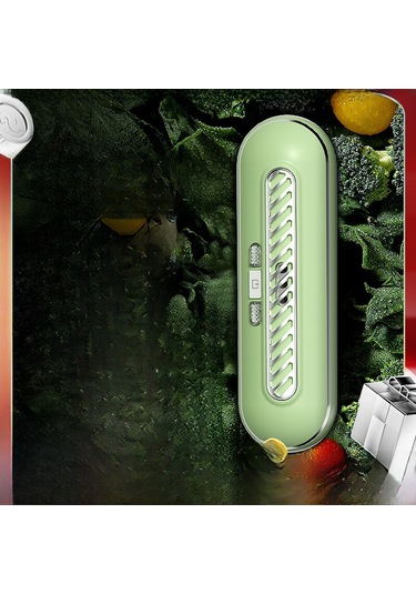 Yuntech01 Yenilenebilir Şarjlı Buzdolabı Koku Giderici - Antibakteriyel Dezenfektan Ve Gıda Muhafaza Aleti Taze Yeşil Premium Sürüm + Asma Kanca Ve Şarj Kablosu Hediyeli