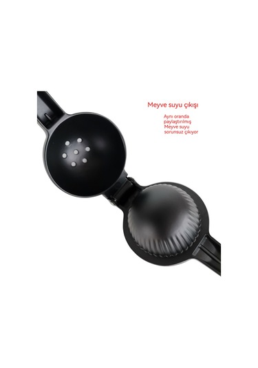 Jzcat Çinko Alaşımı Manuel Limon Sıkacağı-siyah