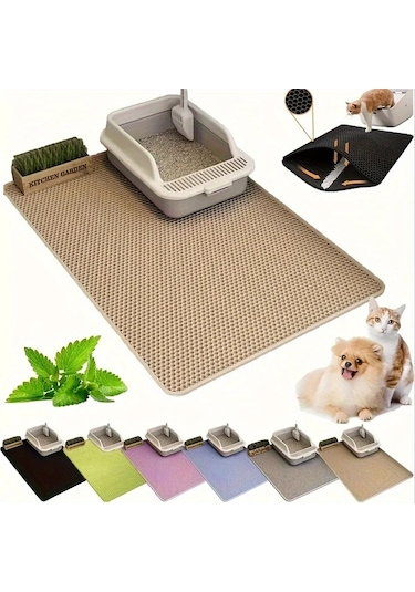 Honeybeeshop Pembe Renk Xxl 2945 Cm Anti Kaygan Kedi Kumu Mati Su Gecirmez Buyuk Boy Cift Katman Eva Kedi Altligi Kolay Temizlenir 6 Renk