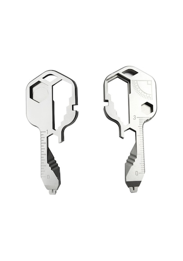 Çok Fonksiyonlu Anahtarlık Paslanmaz Çelik Anahtar Aracı Şişe Açacağı Tornavida Kordon K Puanlama Aracı Açacak & Tirbuşon 46465780 Gümüş