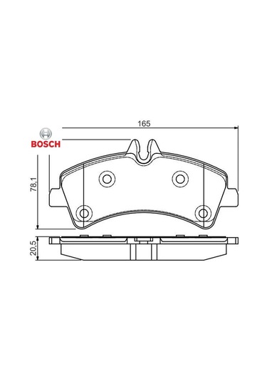 Fren Balatasi Arka Sprinter-crafter Çift Teker 2006-2016 Beser3963