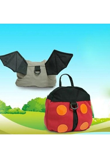 Karikatür Sevimli Çocuk Sırt Çantası Bebek Hayvan Pelüş Çanta Güvenliği Sağlamak İçin Çekme Halatı İle Anti-kayıp Çanta Çok Renkli