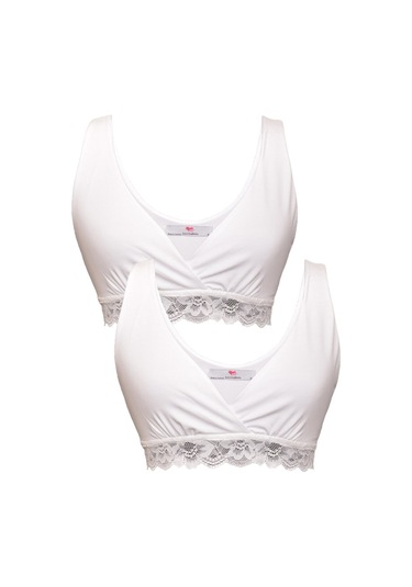 Luvmabelly Myra1862 1862 - Hamile Emzirme Sütyen Setli -beyaz-beyaz-beyaz - Beyaz
