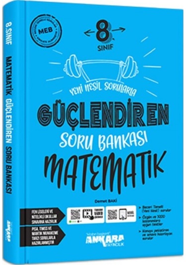 Ankara Yayınları 8. Sınıf Matematik Türkçe Fen Bilimleri Inkılap Güçlendiren Soru Bankası 4 Lü Set