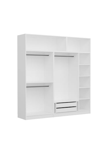 Kale 5 Kapaklı Zincir Dolap-yüklük - Beyaz 235cm