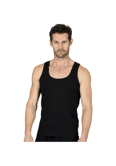 Özkan Underwear Özkan Erkek Penye Atlet 11407 Siyah