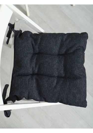 Pufiprofi Sandalye Yastığı Kare 40x40 2 Parçalı Takım 221239375 Koyu Gri