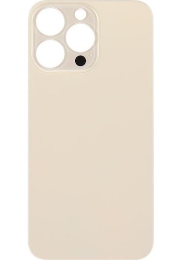 Apple Uyumlu iPhone 13 Pro Arka Pil Batarya Kapağı - Lens Hariç Gold