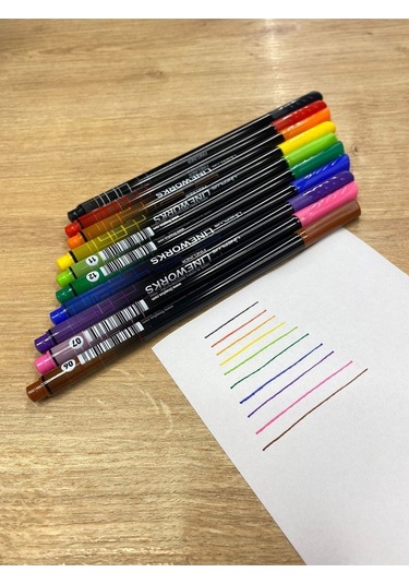 Lineworks Fineliner Orginal Renk Kalem Seti 10 'lu Set