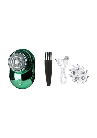 Gajeena Erkekler İçin Usb Şarjlı Mini Tıraş Makinesi - Yeşil Renk Seçeneği