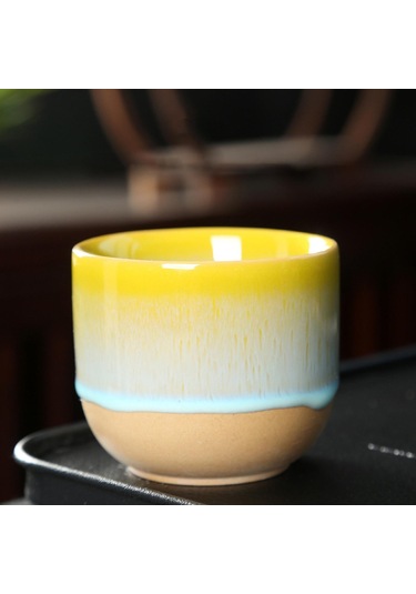 Suntek Magideal Seramik Bardaklar 150 Ml Japon Tarzı Sake Kupa Sarı